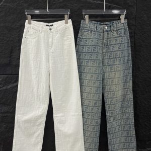 Luxury Fendi Denim Pants