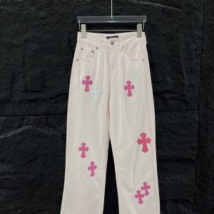 Luxury Chrome Hearts Leather Pants