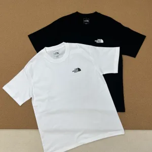 Super Clone High Quality The North Face Short-Sleeved T-Shirt Ash Cotton Pure Summer Environmentally Friendly Dyeing Patch