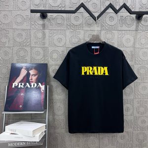 Aaa Prada Brick Short-Sleeved T-Shirt For Spring