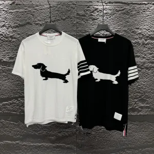 Reps Thom Browne Short Sleeves Red Polyester Jacquard Autumn Early