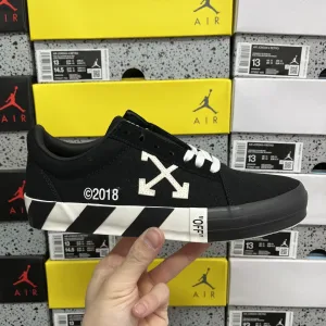 High Quality Luxury Off-White Canvas Shoes White