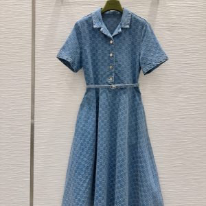 High Quality Gucci Denim Short-Sleeved Shirts