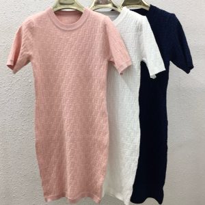 High Quality Aaa Fendi Jacquard Short-Sleeved Shirts