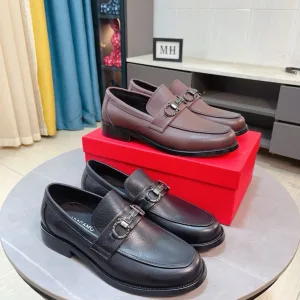 Aaa Salvatore Ferragamo Abs Leather Shoes