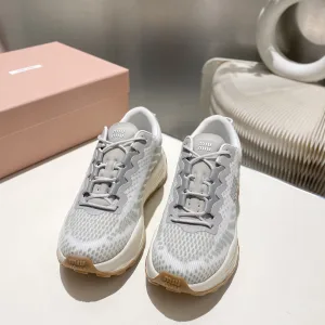 Super Clone High Quality Miu Sneakers Mesh Lace