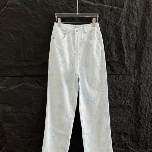 Designer Luxury Chanel Jacquard Trousers