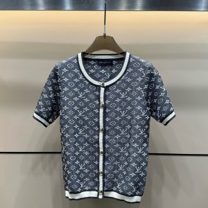 Aaa Louis Vuitton Jacquard Short-Sleeved Shirts