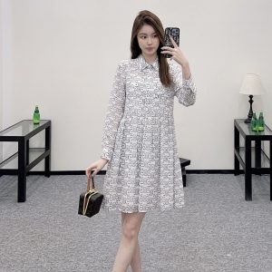 Designer Celine Lightweight Fabric Long-Sleeved