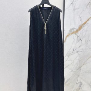 High Quality 1:1 Louis Vuitton Jacquard Sleeveless Dress