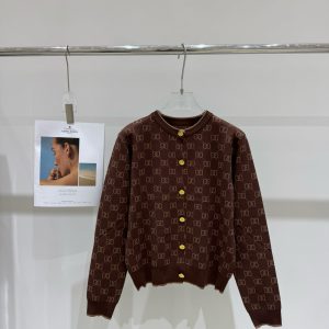 Luxury High Quality Gucci Gold Cardigan