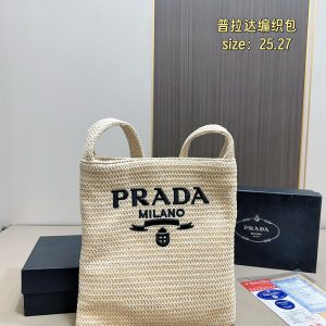 1:1 High Quality Prada Raffia Woven Bags