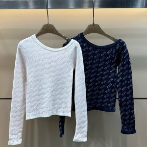 High Quality Miu Miu Jacquard Long Sleeves