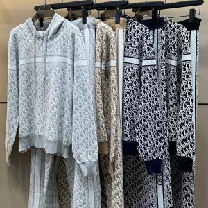 Designer Luxury Dior Jacquard Long-Sleeved Shirts