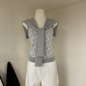 High Quality Luxury Dior Jacquard Vest