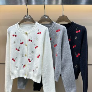 Designer High Quality Louis Vuitton Gold Long-Sleeved Shirts