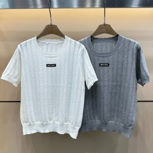 Luxury Miu Miu Short Sleeves