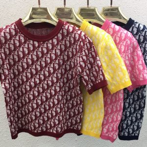 Luxury High Quality Dior Jacquard Short Sleeves