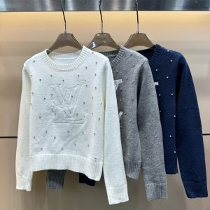High Quality Louis Vuitton Stone Long-Sleeved Sweater