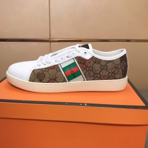 1:1 Designer Gucci Cowhide Casual Shoes