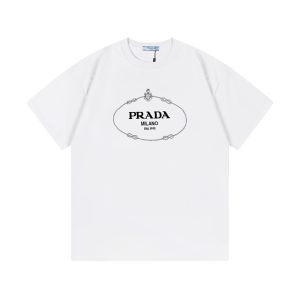 Designer Prada Cotton Short-Sleeved T-Shirt