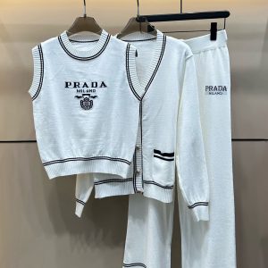 Luxury Designer Prada Jacquard Trousers