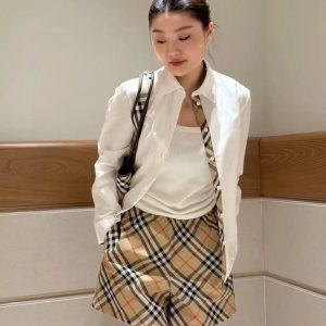 Designer 1:1 Burberry Plaid Shirt