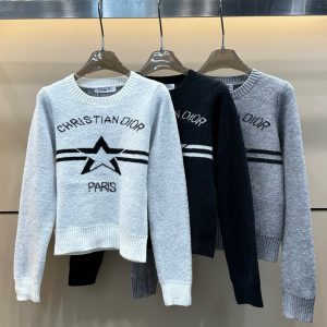 High Quality Aaa Dior Jacquard Long-Sleeved Sweater