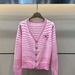 High Quality Aaa Celine Gold Long-Sleeved Cardigan