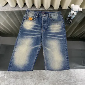 Designer High Quality Louis Vuitton Jeans Blue