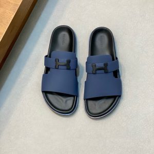 Luxury Designer Hermès Cowhide Slippers