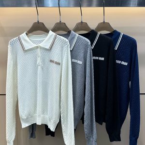 High Quality Miu Miu Jacquard Long Sleeves