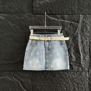 Aaa 1:1 Louis Vuitton Denim Short Skirt
