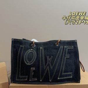 High Quality 1:1 Loewe Denim Shoulder Bag For Autumn