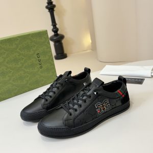 High Quality Luxury Gucci Cowhide Casual Shoes For Autumn