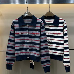 High Quality 1:1 Miu Miu Long-Sleeved Cardigan