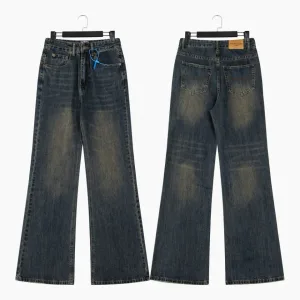 Luxury Reps Balenciaga Jeans Red Cotton Pure Denim