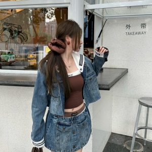 Designer Miu Miu Denim Set