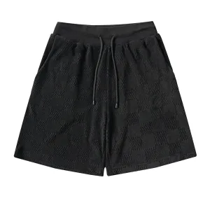 AAA Reps Louis Vuitton Shorts Red Cotton Jacquard Embroidery