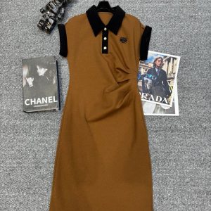 Aaa High Quality Loewe Gold Dress