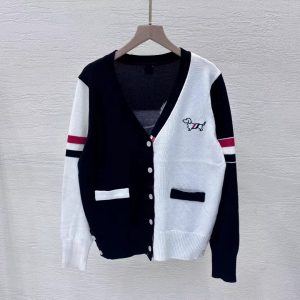 Luxury Aaa Thom Browne Long-Sleeved Cardigan