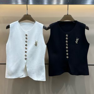 1:1 High Quality Saint Laurent Gold Vest