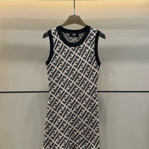 Designer 1:1 Fendi Jacquard Vest