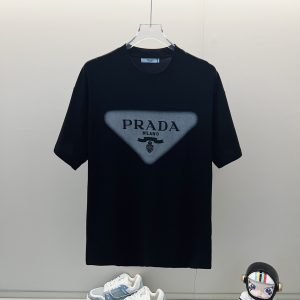 Aaa Prada Denim Short-Sleeved T-Shirt