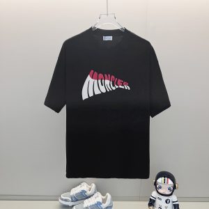 Designer Moncler Denim Short-Sleeved T-Shirt