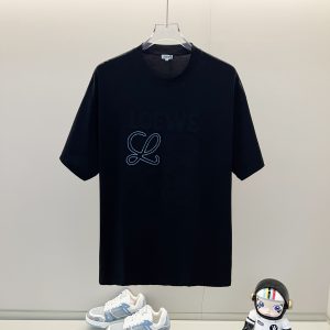 High Quality Loewe Denim Short-Sleeved T-Shirt