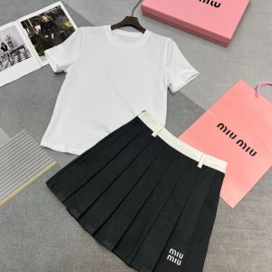 Luxury Miu Miu Short-Sleeved Shirts