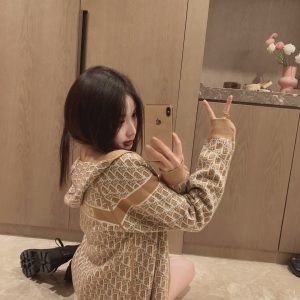 Aaa Designer Dior Jacquard Long-Sleeved Jacket