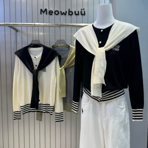 High Quality Miu Miu Long-Sleeved Cardigan