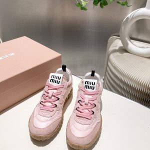 High Quality Aaa Miu Miu Canvas Sneakers For Spring